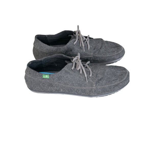 Sanuk Casual Loafers Shoes Mens Size 11 Gray Lace‎ Up Comfort Lightweight - Picture 7 of 10